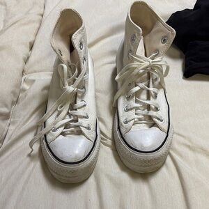 Classic White High-Top Sneakers